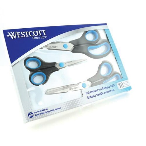 Westcott Schere EASY GRIP SET N-90027 13cm/21cm/25cm 3 St./Pack. (PACK=3 STÜCK) Produktbild Additional View 9 L