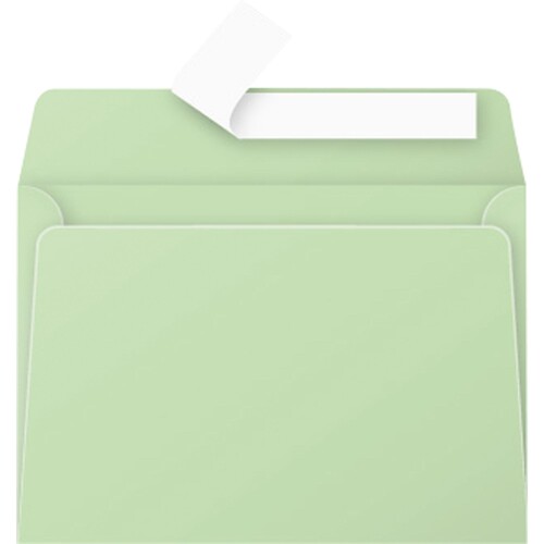 Clairefontaine Briefumschlag Pollen 5476C C6 grün 20 St./Pack. (PACK=20 STÜCK) Produktbild Front View L