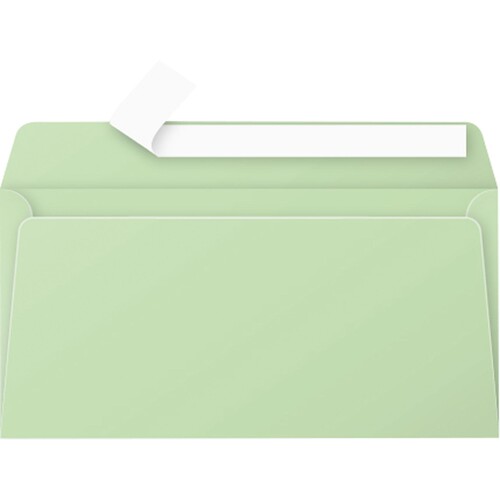 Clairefontaine Briefumschlag Pollen 5475C DL grün 20 St./Pack. (PACK=20 STÜCK) Produktbild Front View L