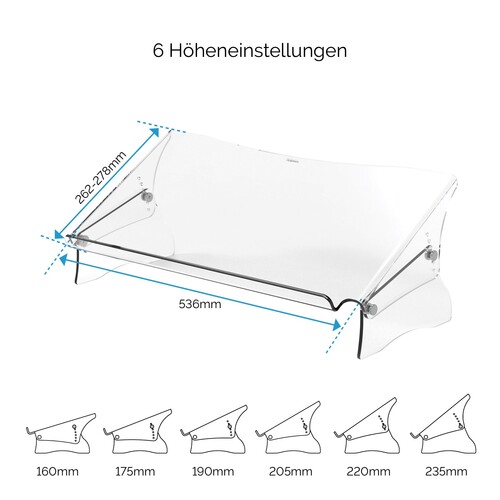 Fellowes Dokumentenhalter Clarity 9731301 Produktbild Additional View 7 L