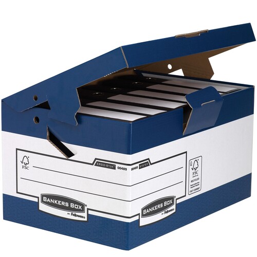 Bankers Box Archivbox Ergo Box System Maxi 0048901 blau/weiß Produktbild Additional View 3 L
