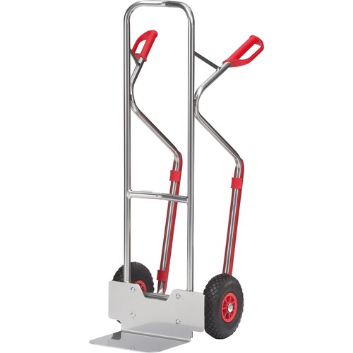 Fetra Sackkarre A1330L 200kg Aluminium silber Produktbild Front View L
