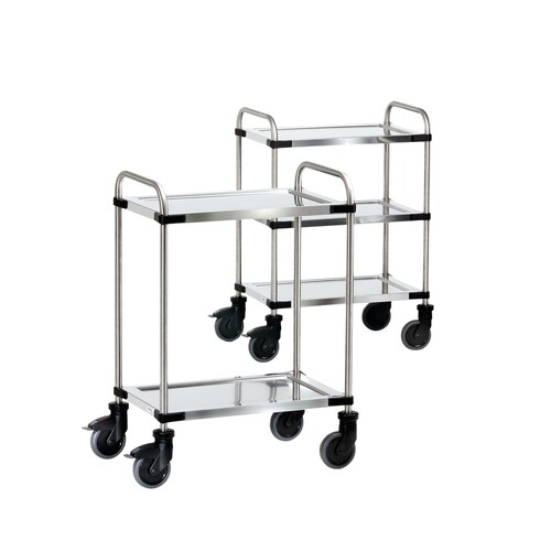 Fetra Etagenwagen 5036 2Etagen Edelstahl silber Produktbild Additional View 1 L