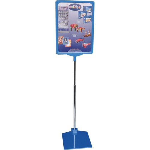 Franken Preisständer PSM A4 03 mit Metallfuß DIN A4 blau Produktbild Front View L