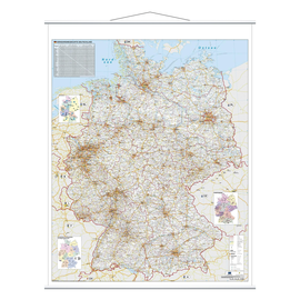 Franken Kartentafel Straßenkarte KAM300 137x97cm (1:750.000) Produktbild