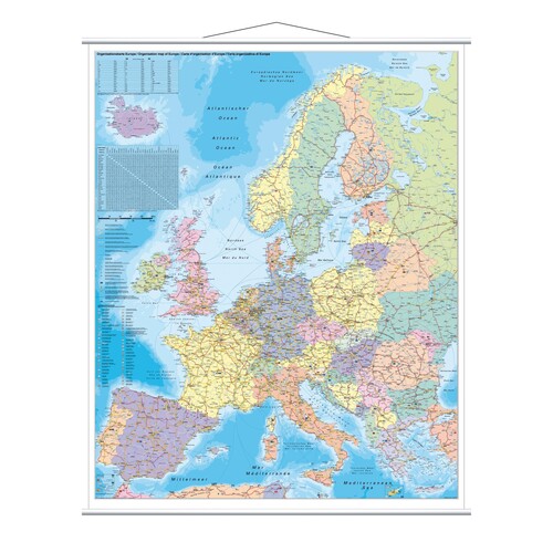 Franken Kartentafel Europa KAM700 137x97cm laminiert Produktbild Additional View 1 L