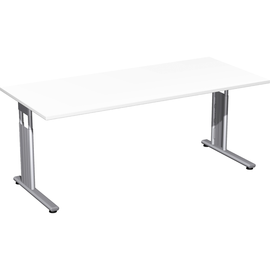 Geramöbel SchreibtischC-Fuß Flex S-617146-WS 180x80x82mm weiß/si Produktbild