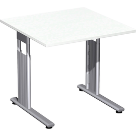 Geramöbel Schreibtisch Flex S-617101-WS 80x80x68-82cm weiß/si Produktbild