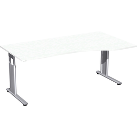 Geramöbel Schreibtisch Flex rechts S-617305-WS C-Fuß ws/si Produktbild