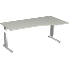 Geramöbel Schreibtisch Flex rechts S-617305-LS C-Fuß l.gr/si Produktbild