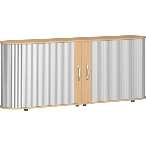 Geramöbel Rollladenschrank Flex S-382104-SB 2OH 200x80x40cm bu/si Produktbild Front View L