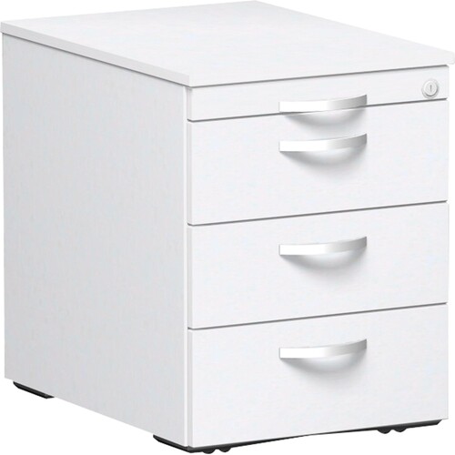 Geramöbel Rollcontainer Flex S-530151-WW 438x565x600mm weiß Produktbild Front View L