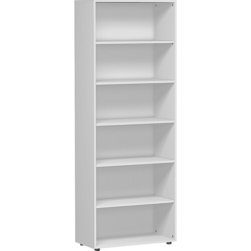 Geramöbel Regal Flex S-386001-L 6OH 6Böden 800x2.160x400mm l.grau Produktbild Front View L