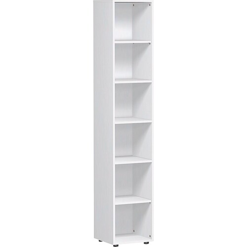 Geramöbel Regal Flex S-346001-W 6OH 6Böden 400x2.160x400mm ws Produktbild Front View L