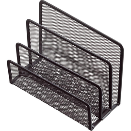 Briefständer mit 3Fächern Mesh 14x7,5x10,5cm schwarz Helit H2518395 Produktbild