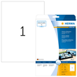Etiketten Laser+Kopier 210x297mm auf A4 Bögen weiß glossy Herma 4909 (PACK=25 STÜCK) Produktbild