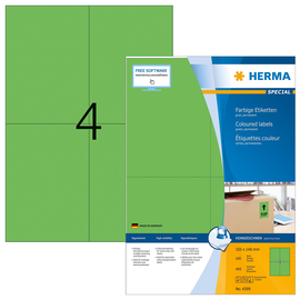 HERMA Etikett SPECIAL 4399 105x148mm grün 400 St./Pack. (PACK=400 STÜCK) Produktbild