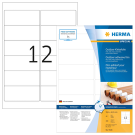 HERMA Etikett Outdoor 9538 99,1x42,3mm weiß 480 St./Pack. (PACK=480 STÜCK) Produktbild