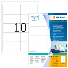 HERMA Etikett Movables 10307 96x50,8mm weiß 1.000 St../Pack. (PACK=1000 STÜCK) Produktbild