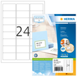 Adress-Etiketten PREMIUM Inkjet+ Laser+Kopier 63,5x33,9mm auf A4 Bögen weiß permanent Herma 4645 (PACK=2400 STÜCK) Produktbild