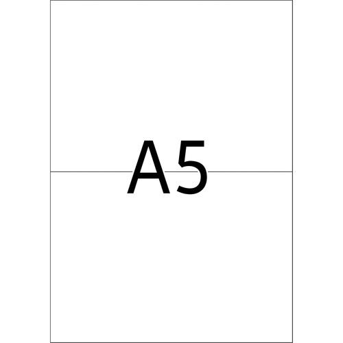 Adress-Etiketten Inkjet+Laser+Kopier 148,5x105mm auf A5 Bögen weiß Herma 8691 (PACK=800 STÜCK) Produktbild Additional View 2 L