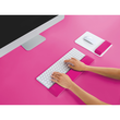 Handgelenkauflage Ergo WOW für Tastatur weiß/pink Leitz 6523-00-23 Produktbild Back View S