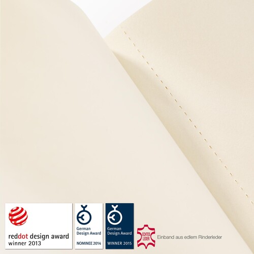 Notizbuch senseBook Red Rubber by transotype 20,5x28,5cm kariert mit rotem Gummiband 75020402 Produktbild Additional View 7 L