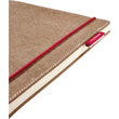 Notizbuch senseBook Red Rubber by transotype 20,5x28,5cm blanko mit rotem Gummiband 75020400 Produktbild Side View S