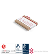 Notizbuch senseBook Red Rubber by transotype 9x14cm blanko mit rotem Gummiband 75020600 Produktbild Additional View 2 S