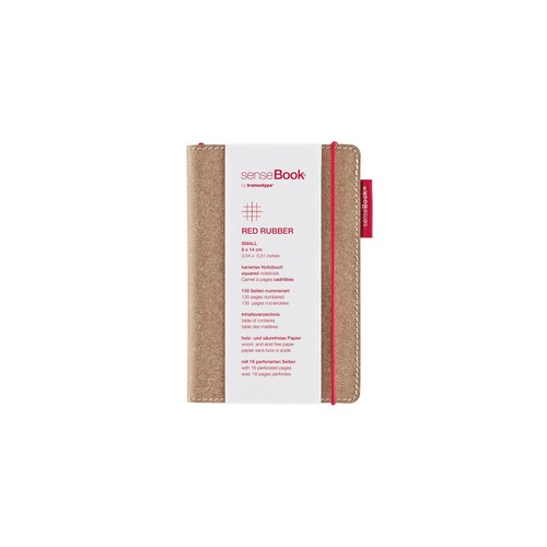 transotype Notizbuch senseBook Red Rubber 75020602 S kariert Produktbild