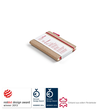 Notizbuch senseBook Red Rubber by transotype 9x14cm kariert mit rotem Gummiband 75020602 Produktbild Additional View 1 S