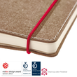 Notizbuch senseBook Red Rubber by transotype 9x14cm kariert mit rotem Gummiband 75020602 Produktbild Additional View 5 S