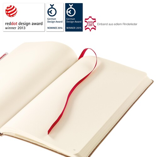Notizbuch senseBook Red Rubber by transotype 9x14cm kariert mit rotem Gummiband 75020602 Produktbild Additional View 7 L