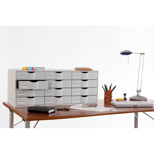 Paperflow Sortierstation 9H444L2.02 85,7x32,9x34,2cm 12Fächer grau Produktbild Additional View 1 L