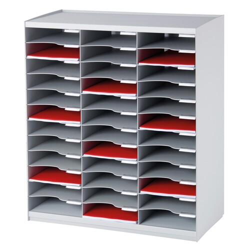 Paperflow Sortierstation Evolution 803.02 36Fächer grau Produktbild Front View L