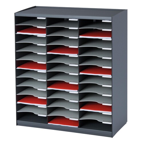 Paperflow Sortierstation Evolution 803.11 36Fächer anthrazit Produktbild Front View L