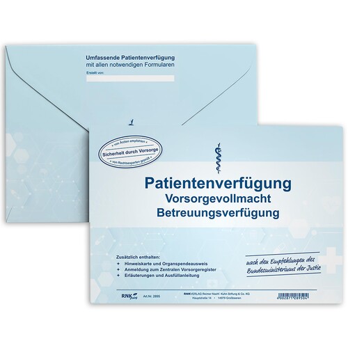 RNK Patientenverfügung 2895 DIN C5 0 Produktbild Side View L