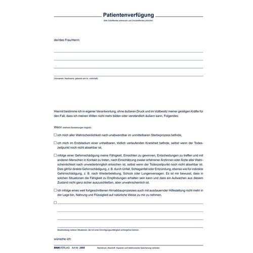 RNK Patientenverfügung 2895 DIN C5 0 Produktbild Additional View 2 L