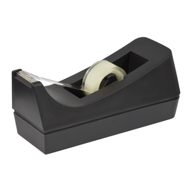 Tischabroller gefüllt Kunststoff schwarz +Klebefilm Produktbild