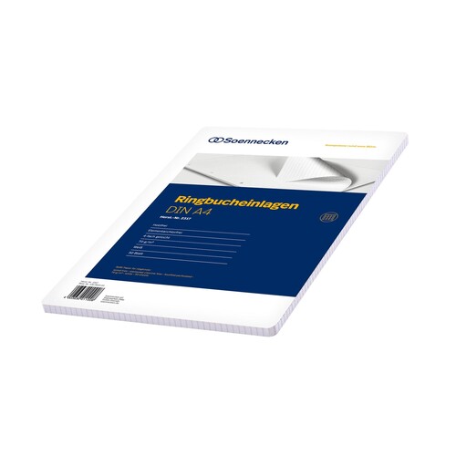 Soennecken Ringbucheinlage 2317 DIN A4 70g kariert 50 Bl./Pack. (PACK=50 STÜCK) Produktbild Front View L