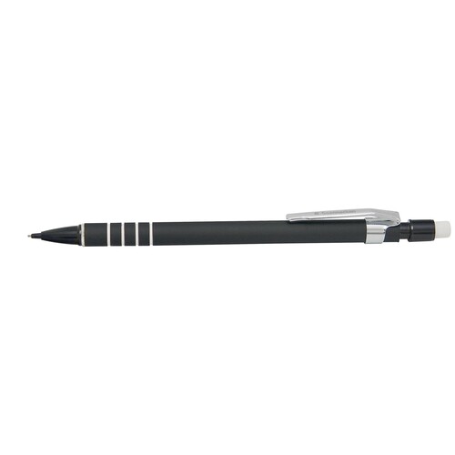 Druckbleistift 0,7mm HB mit Radierer schwarz BestStandard Produktbild