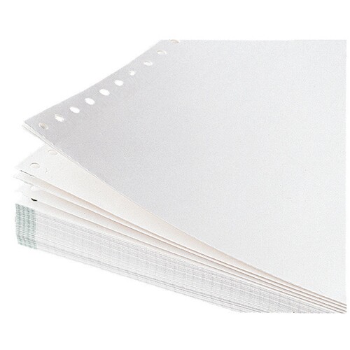 Soennecken Computerpapier 5917 240mmx12Zoll blanko 600 Bl./Pack. (PACK=600 STÜCK) Produktbild Front View L