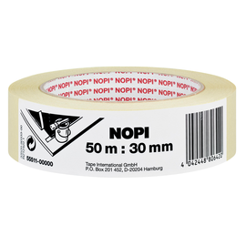 Klebeband Malerkrepp 30mmx50m chamois Nopi 55511-00000 (RLL=50 METER) Produktbild