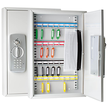 Schlüsselkasten mit Sicherheits-Zahlen- code und Standardschloss lichtgrau Wedo für 32 Schlüssel Stahlblech 10263237 Produktbild Additional View 2 S
