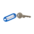 Schlüsselanhänger mit Ring und auswech- selbaren Etiketten 52x21x3mm blau Wedo Kunststoff 262.8018.03 (PACK=100 STÜCK) Produktbild Additional View 2 S