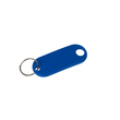 Schlüsselanhänger mit Ring und auswech- selbaren Etiketten 52x21x3mm blau Wedo Kunststoff 262.8018.03 (PACK=100 STÜCK) Produktbild Additional View 1 S
