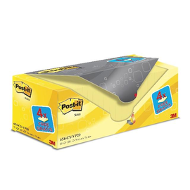 Haftnotizen Post-it Notes Promotion 76x76mm gelb Papier 3M 654Y-20 (PACK=20x 100 BLATT) Produktbild