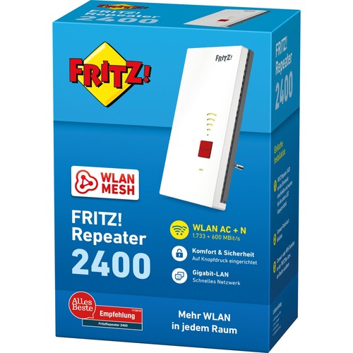 FRITZ! WLAN-Repeater 2400 20002855 Produktbild Additional View 1 L