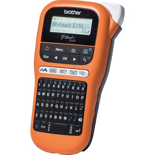 Beschriftungsgerät P-touch E110 Qwertz/3,5-12mm Brother PTE110G1 Produktbild Additional View 1 L