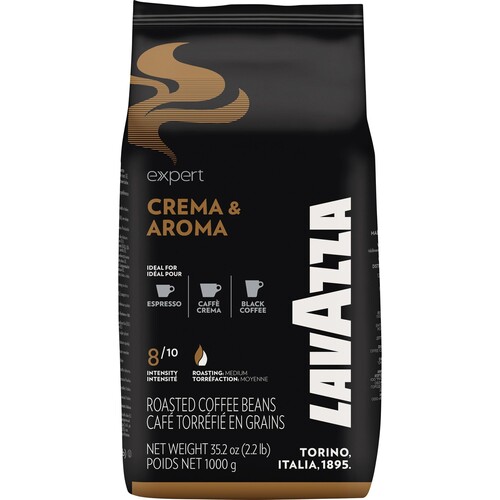 Lavazza Kaffee CREMA & AROMA 2964 ganze Bohne 1kg (PACK=1000 GRAMM) Produktbild Front View L
